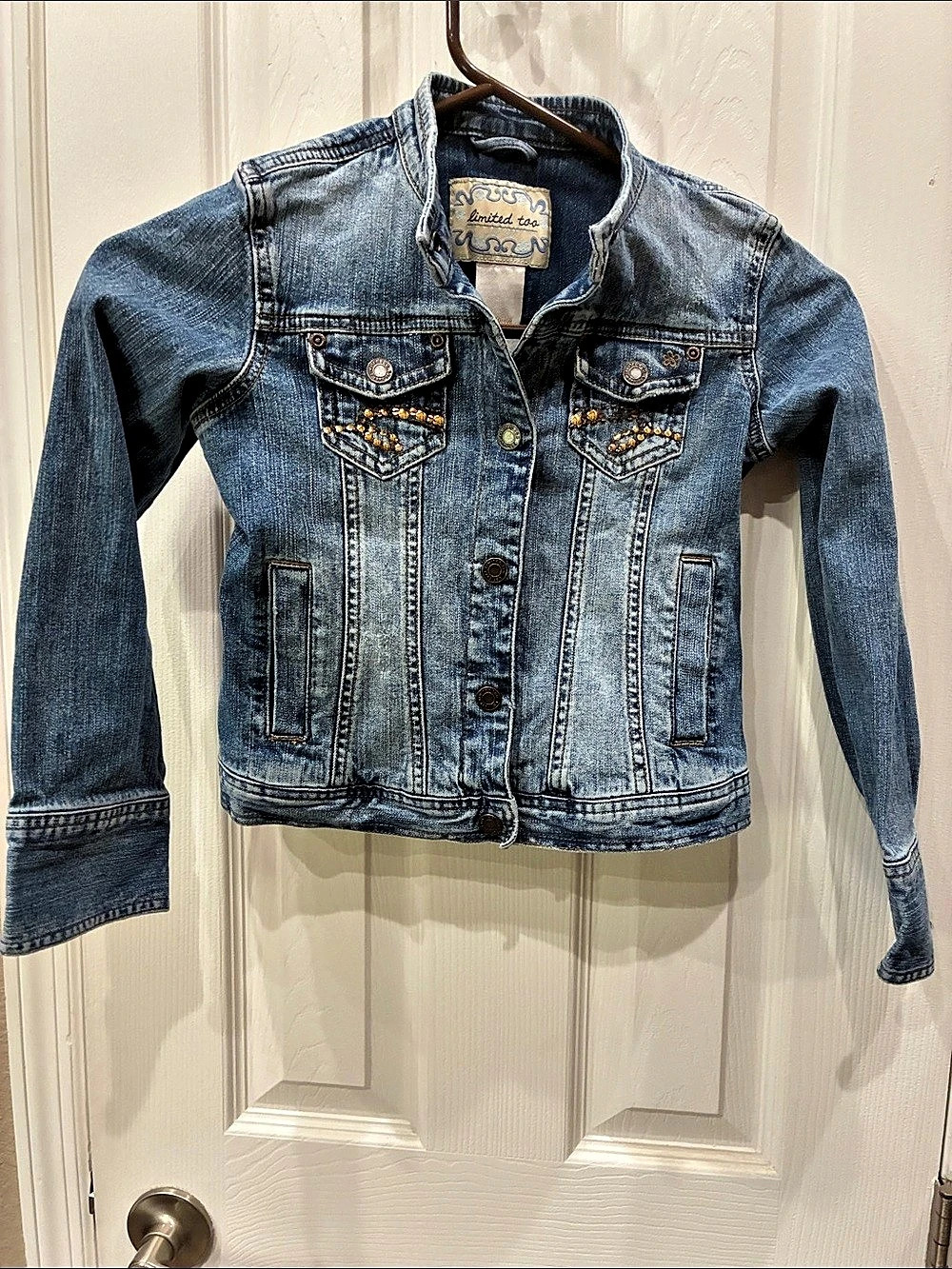 Limited Too Denim Jean Jacket Blue Size XXS